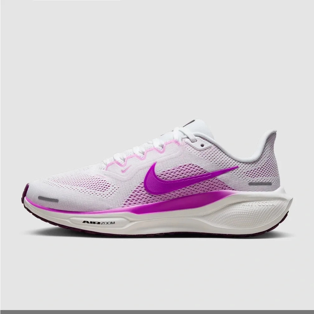 Nike Women's White and Pink Pegasus 41 - Picture 7 of 7